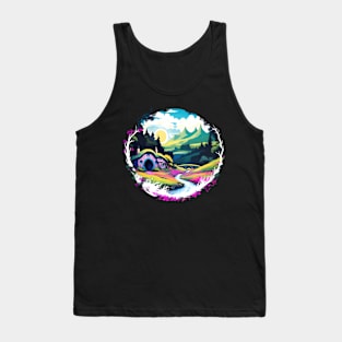 A colorful village Tank Top